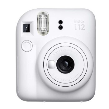 cámara fujifilm instax mini 12 blanca cuerpo