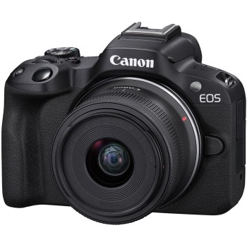 canon eos r50 cámara mirrorless con lente 18-45mm