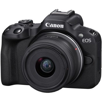 canon eos r50 cámara mirrorless con lente 18-45mm