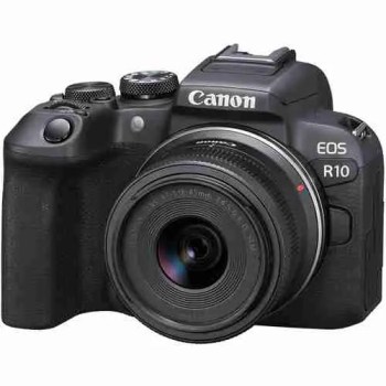 canon eos r10 cámara mirrorless  + lente 18-45 isstm
