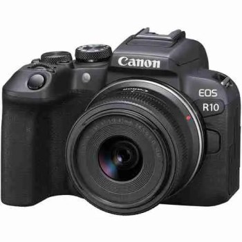 canon eos r10 cámara mirrorless  + lente 18-45 isstm