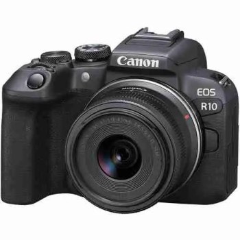 canon eos r10 cámara mirrorless  + lente 18-45 isstm
